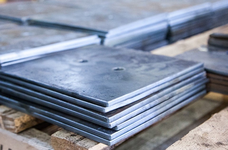 AR500 steel plates cut to squares